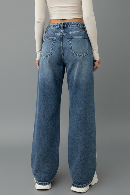 Yve | Women’s Relaxed Wide-Leg Denim Jeans