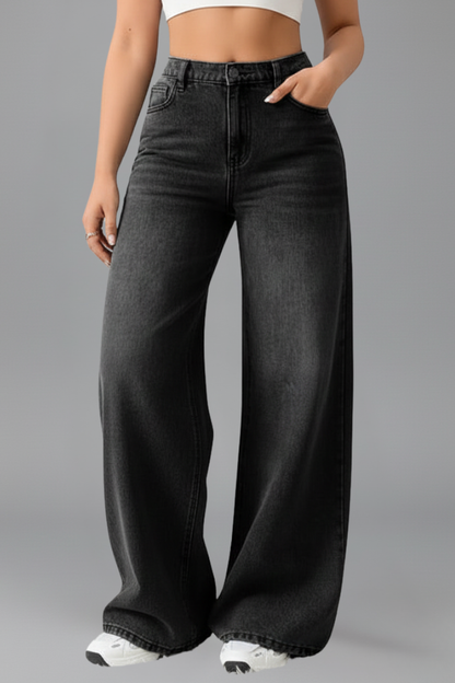 Leni | Women’s High Rise Wide Leg Denim Jeans