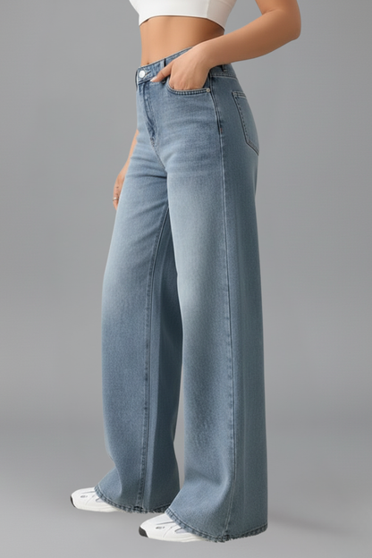 Leni | Women’s High Rise Wide Leg Denim Jeans