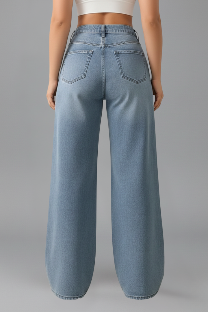 Leni | Women’s High Rise Wide Leg Denim Jeans