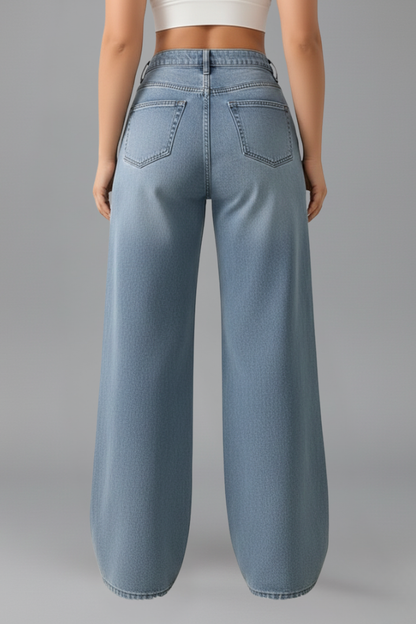 Leni | Women’s High Rise Wide Leg Denim Jeans
