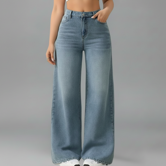 Leni | Women’s High Rise Wide Leg Denim Jeans