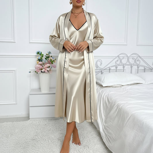 Jenna | Women’s Robe and Slip Dress Set