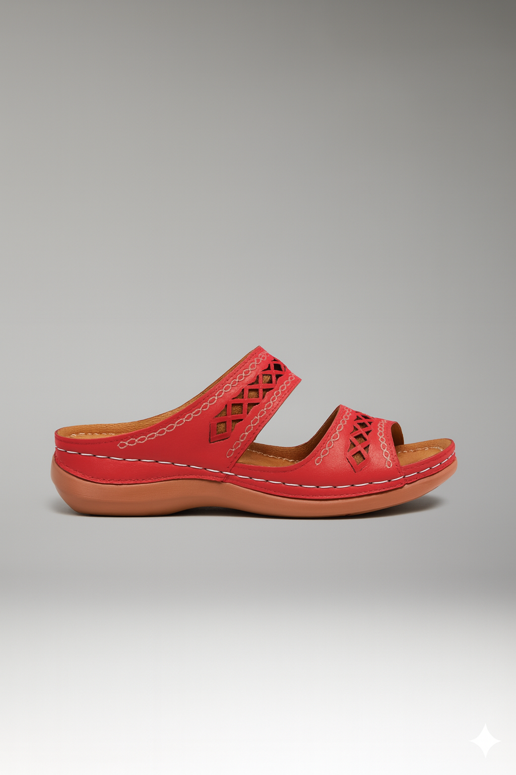 Paisley | Women’s Double Strap Slide Sandals with Cutout Detail