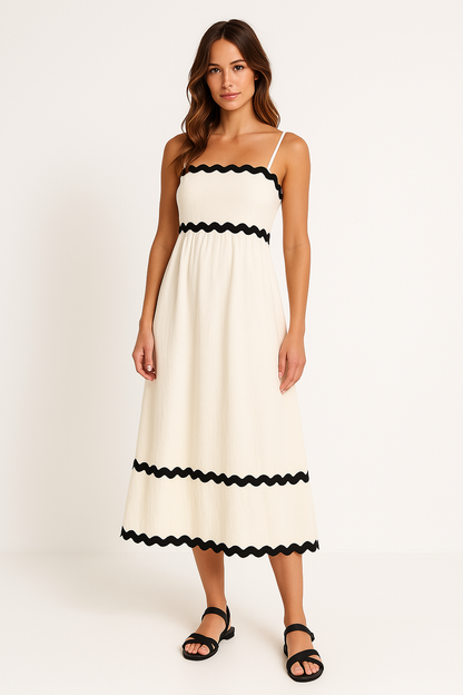 Marenna | Women’s A-Line Maxi Dress with Spaghetti Straps