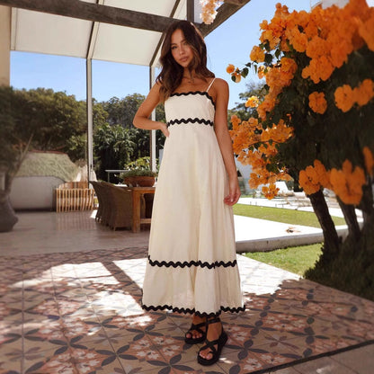 Marenna | Women’s A-Line Maxi Dress with Spaghetti Straps