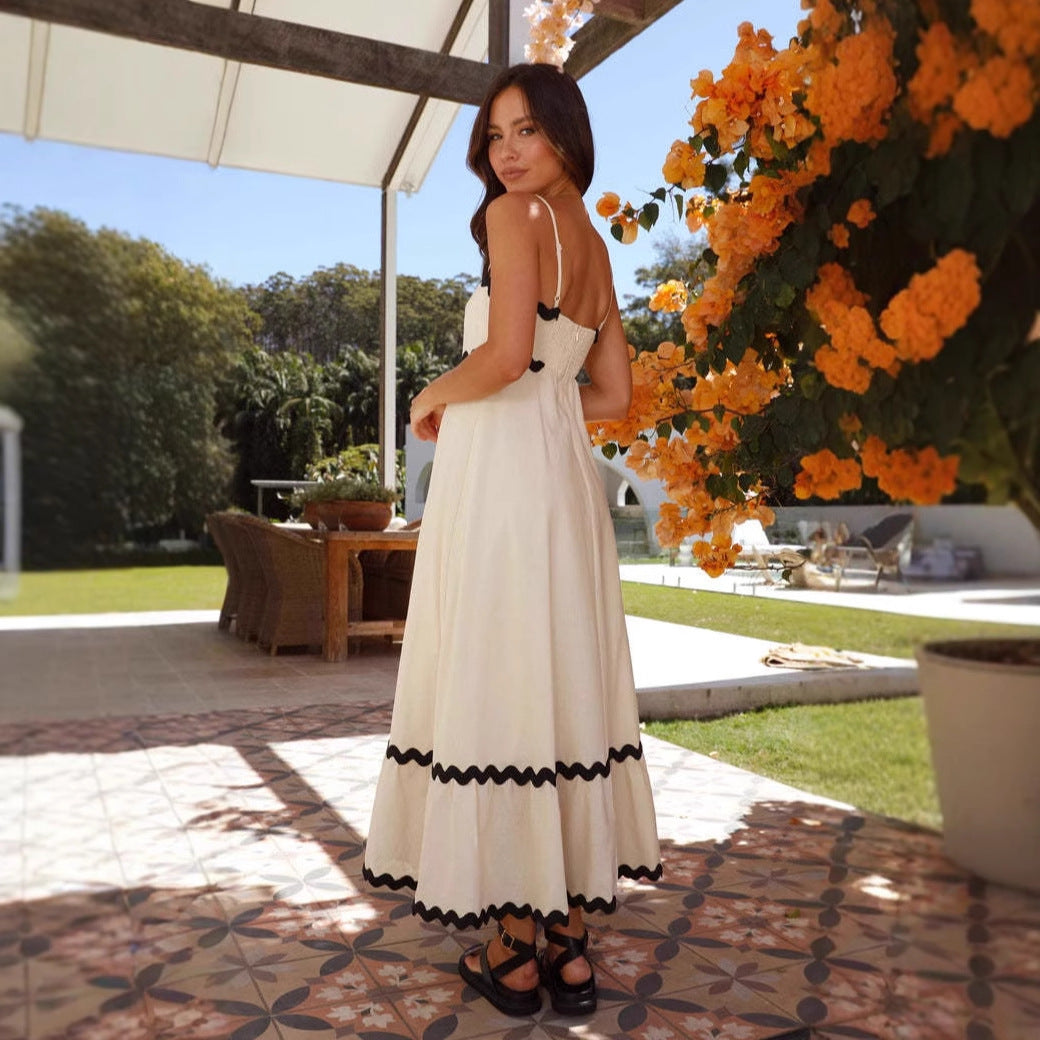 Marenna | Women’s A-Line Maxi Dress with Spaghetti Straps