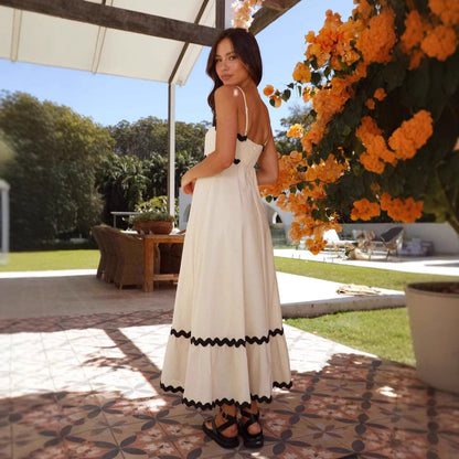 Marenna | Women’s A-Line Maxi Dress with Spaghetti Straps