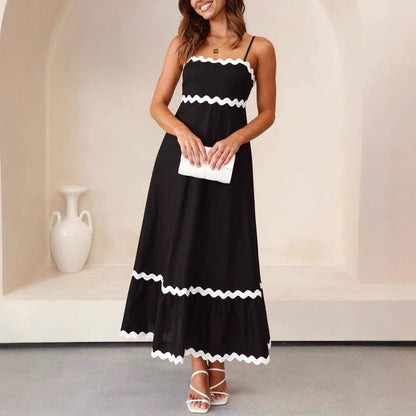 Marenna | Women’s A-Line Maxi Dress with Spaghetti Straps