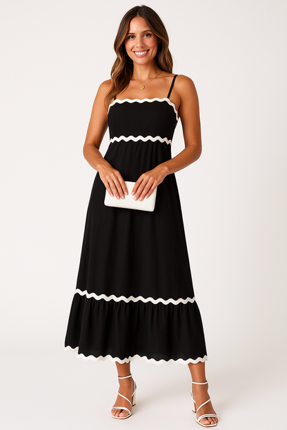 Marenna | Women’s A-Line Maxi Dress with Spaghetti Straps