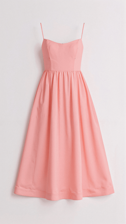 Eliora | Women’s A-Line Midi Dress Ascot Style