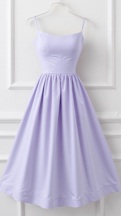 Eliora | Women’s A-Line Midi Dress Ascot Style