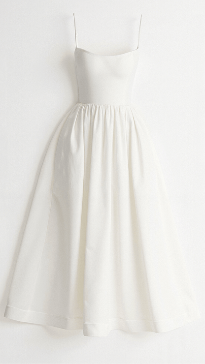 Eliora | Women’s A-Line Midi Dress Ascot Style