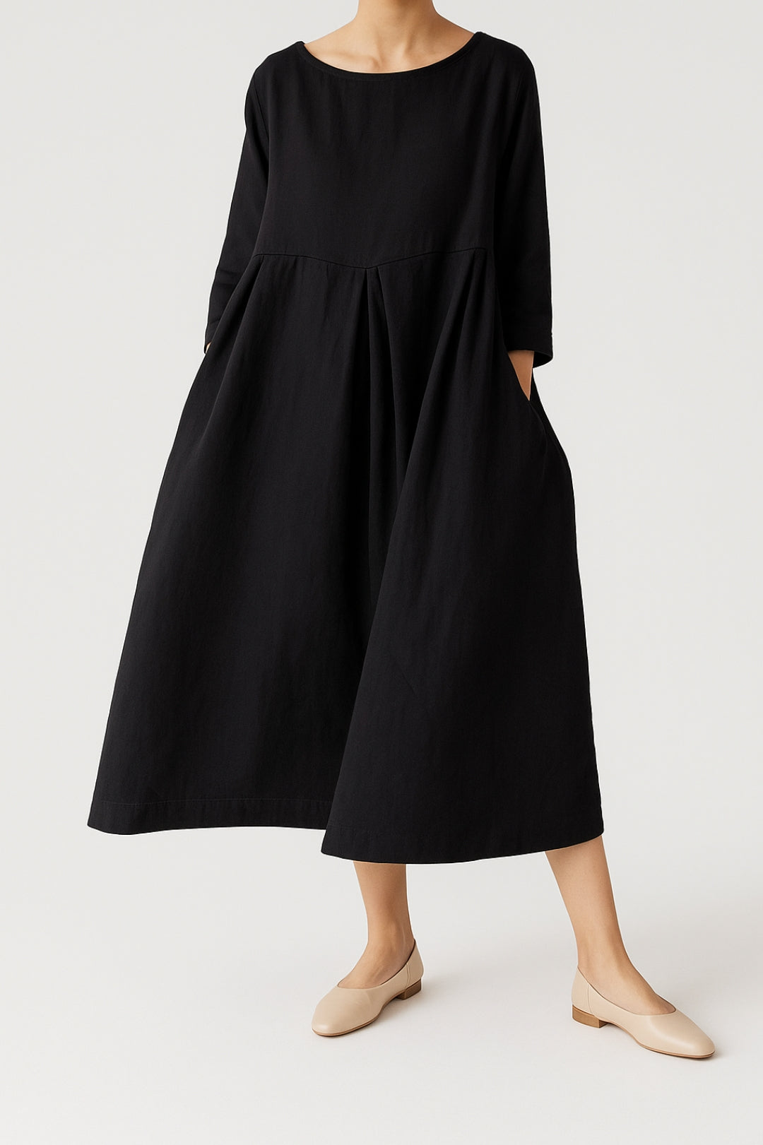 Adeline | Women’s Casual Pleated Midi Dress