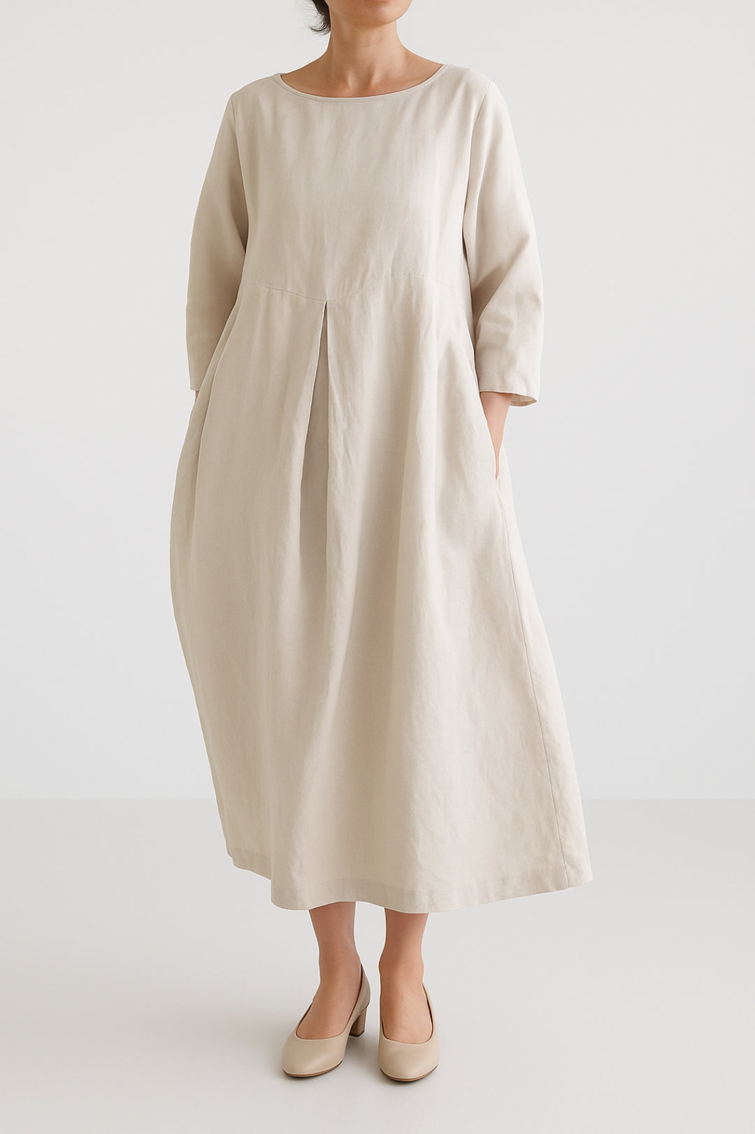 Adeline | Women’s Casual Pleated Midi Dress
