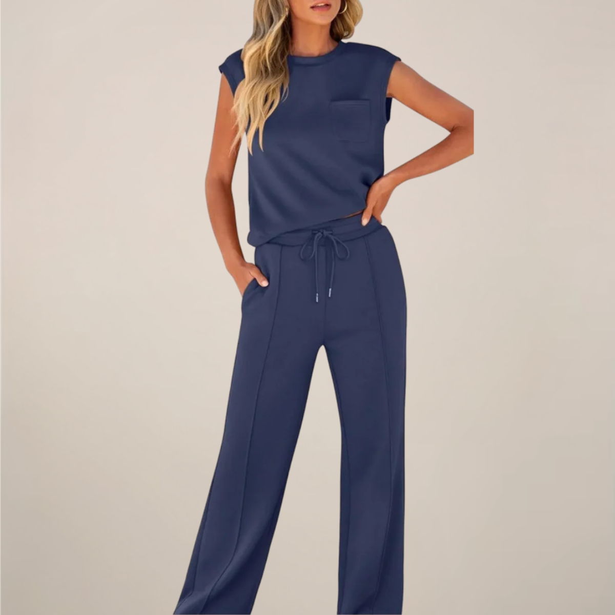 Tatum | Women’s Spring Drawstring Relaxed Pants Set
