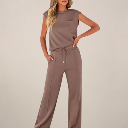 Tatum | Women’s Spring Drawstring Relaxed Pants Set
