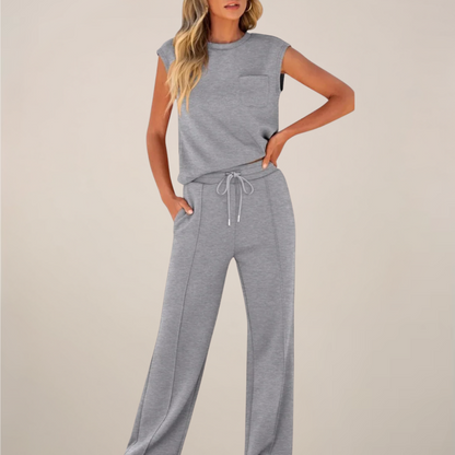 Tatum | Women’s Spring Drawstring Relaxed Pants Set