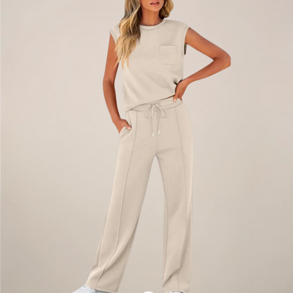 Tatum | Women’s Spring Drawstring Relaxed Pants Set
