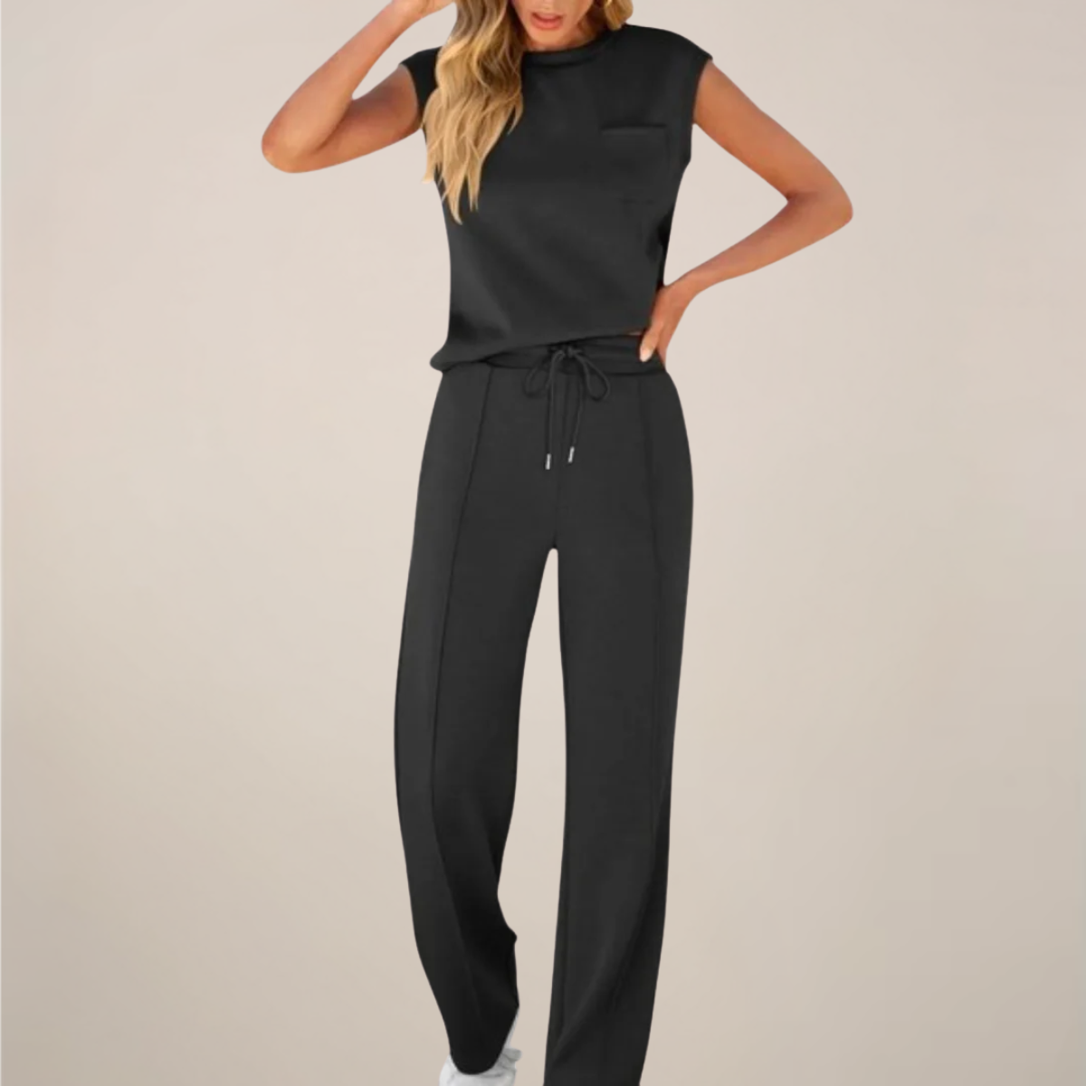 Tatum | Women’s Spring Drawstring Relaxed Pants Set
