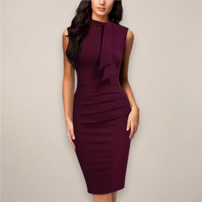 Monroe | Women’s Sleeveless Midi Dress with Sleek Bodycon Fit