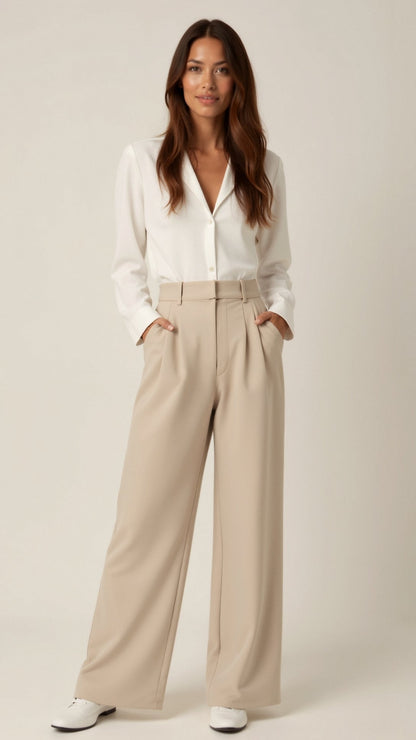 Greer | Women’s Spring High-Waist Wide-Leg Pants