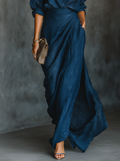 Paloma | Women’s Elegant Shirt & Maxi Skirt Set