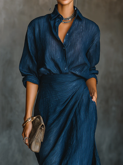 Paloma | Women’s Elegant Shirt & Maxi Skirt Set
