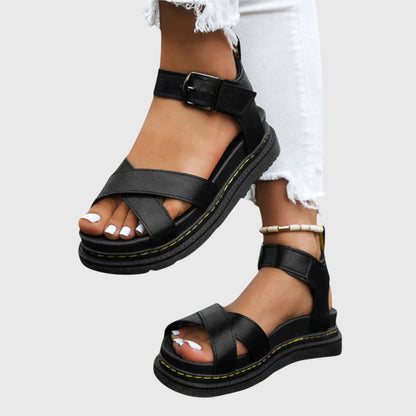 Soraya | Women’s Comfy Double Strap Platform Sandals