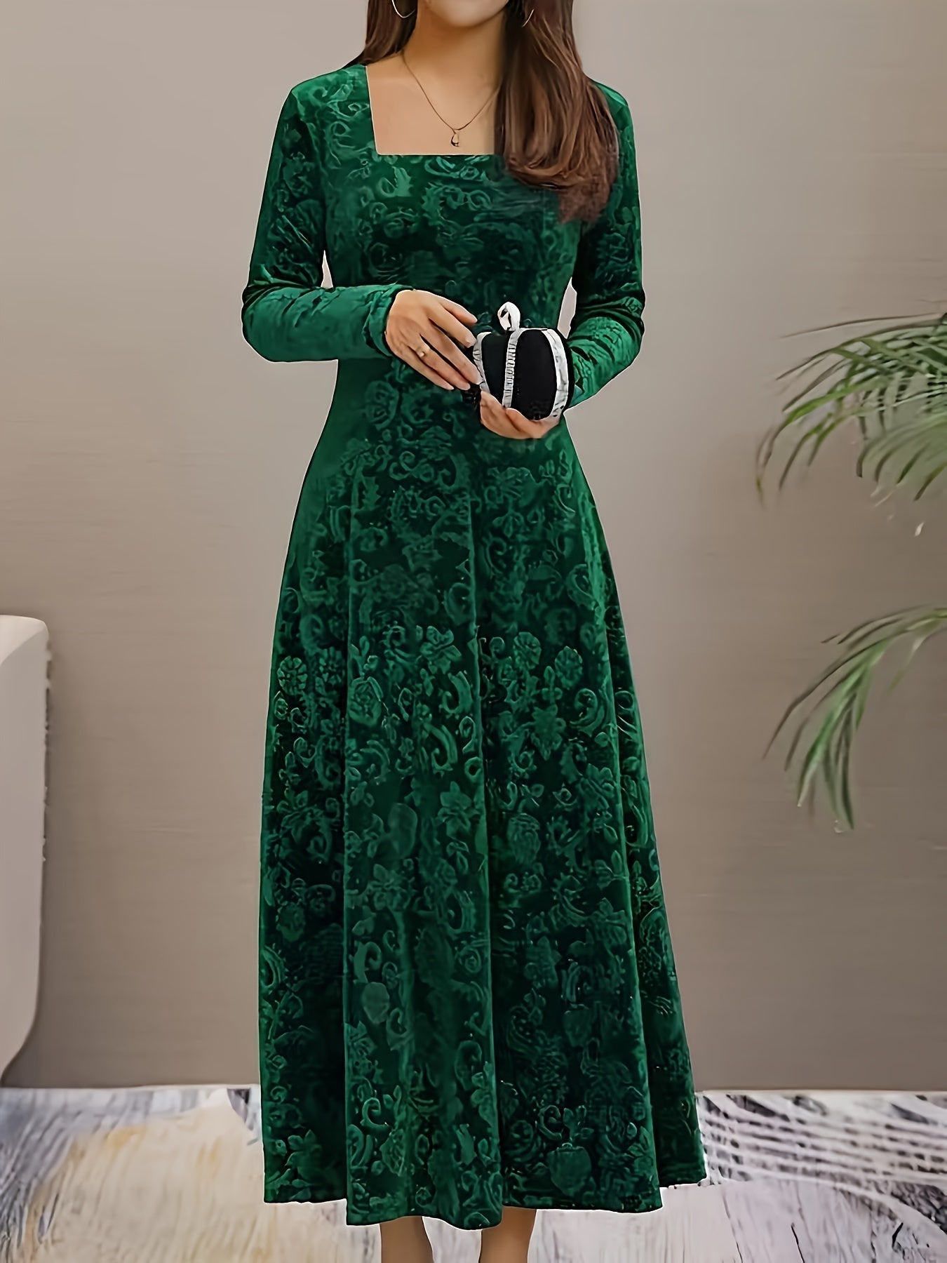 Amery | Women’s Square Neck Party Dress