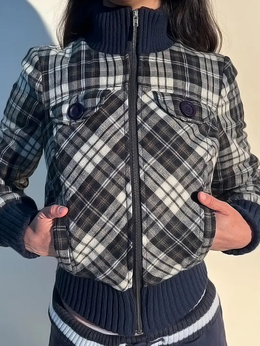Kendra | Women’s Cropped Zip-Up Jacket