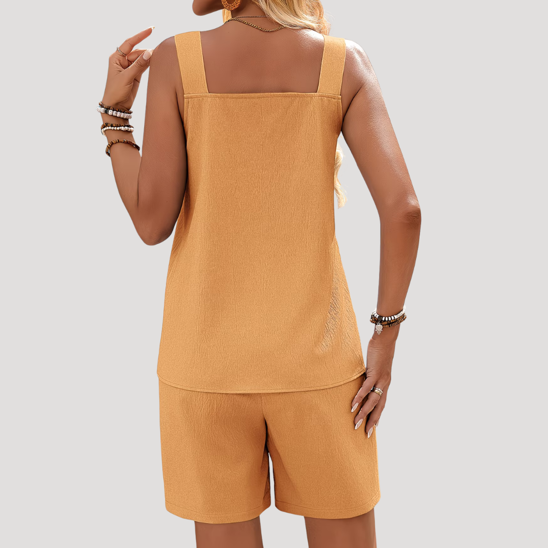 Karina | Women’s Ring Detail Two Piece Shorts Set