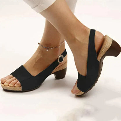 Jenna | Women’s Block Heel Slingback Sandals