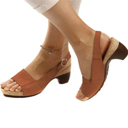 Jenna | Women’s Block Heel Slingback Sandals