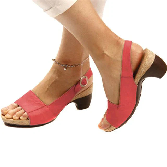Jenna | Women’s Block Heel Slingback Sandals