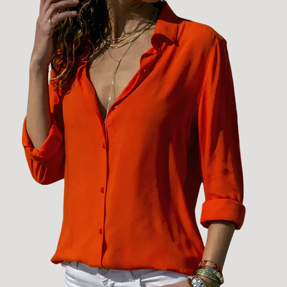 Aubrey | Women’s Button Down Long Sleeve Blouse