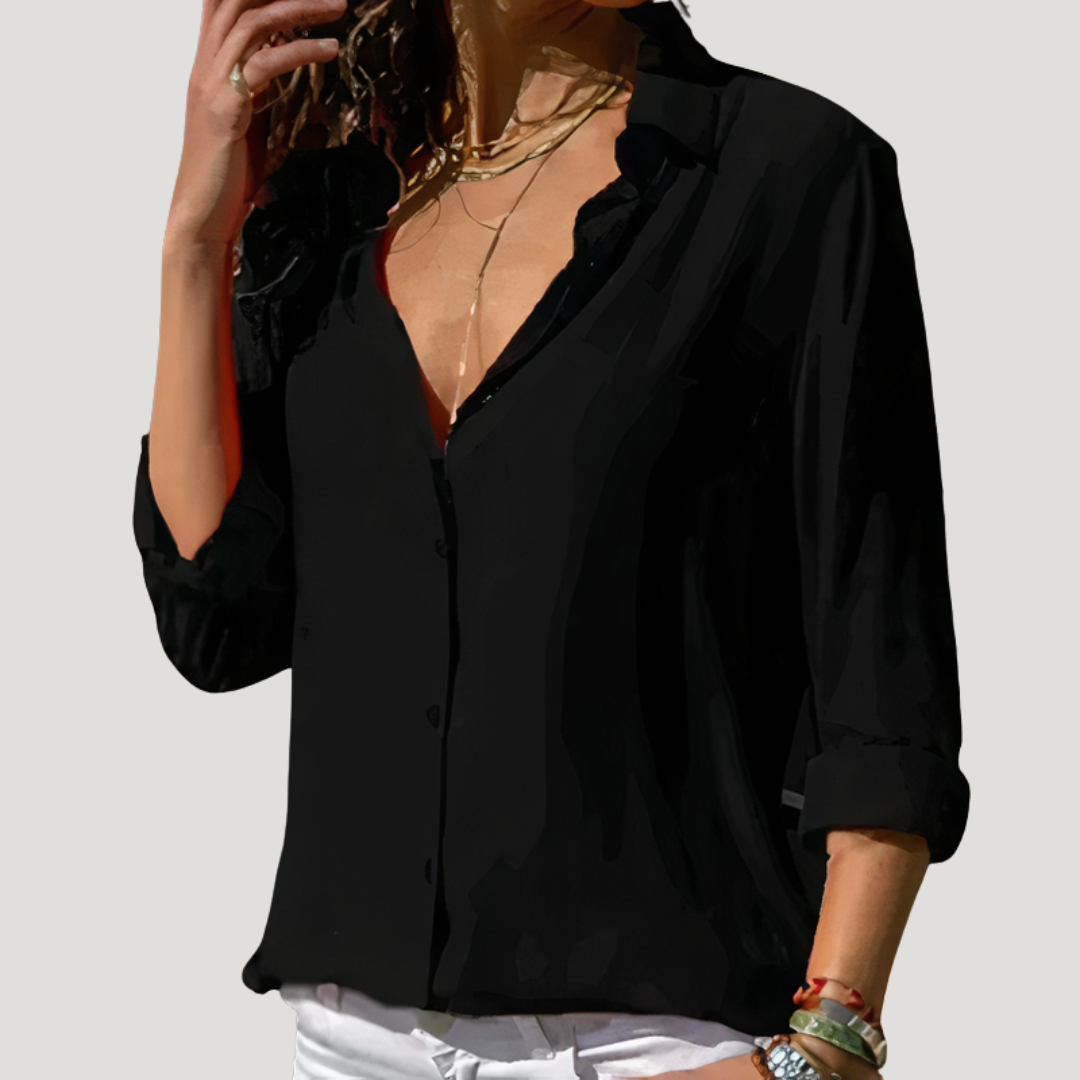 Aubrey | Women’s Button Down Long Sleeve Blouse