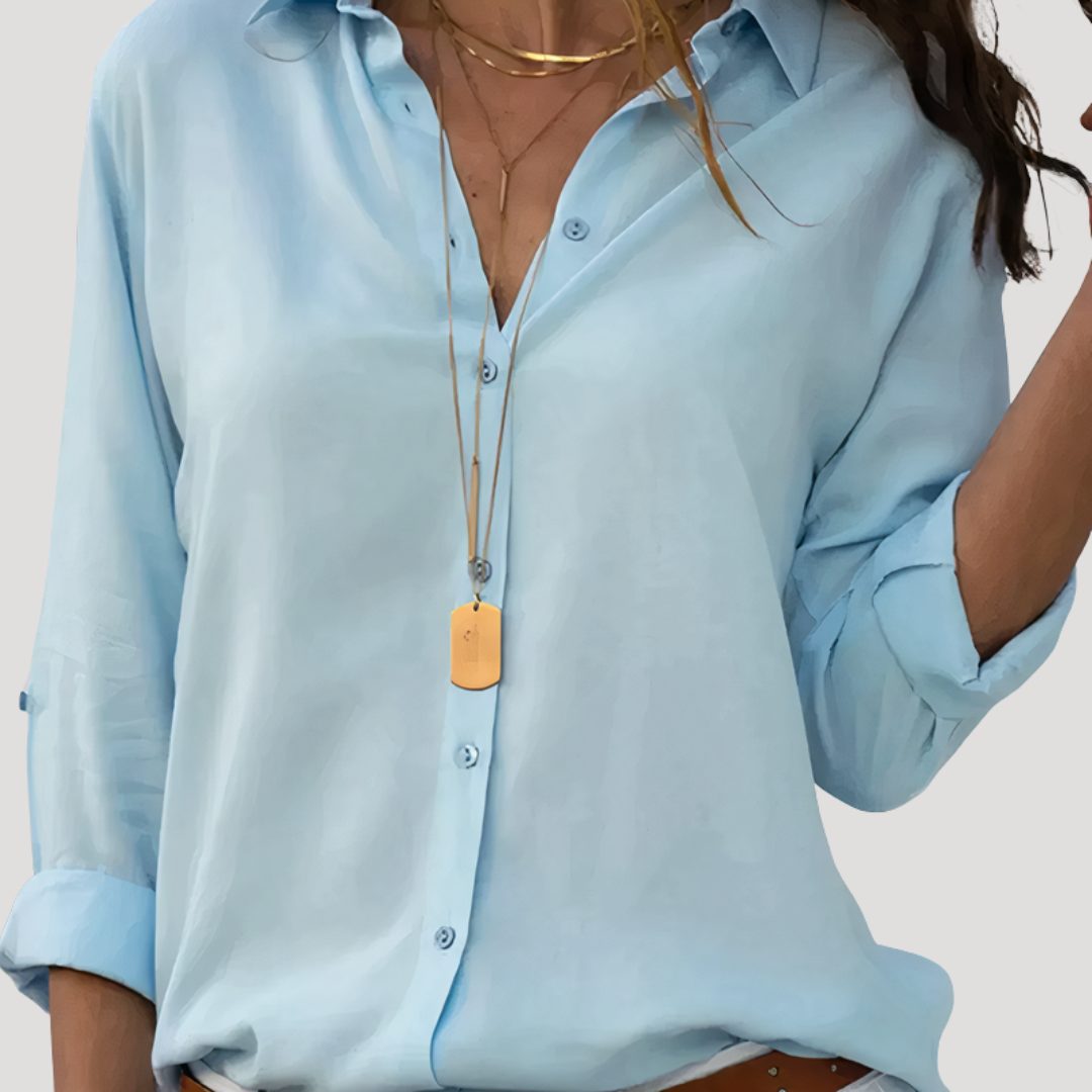 Aubrey | Women’s Button Down Long Sleeve Blouse