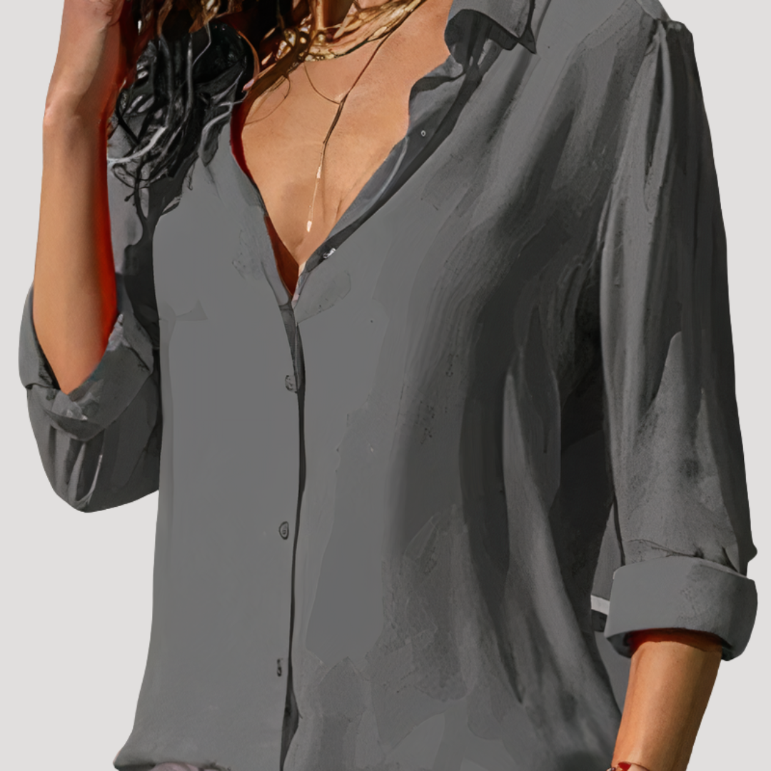 Aubrey | Women’s Button Down Long Sleeve Blouse