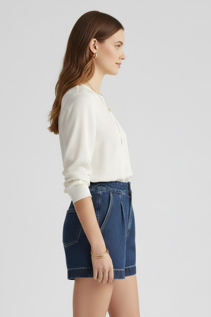 Tinsley | Women’s High-Waist Rolled Hem Shorts