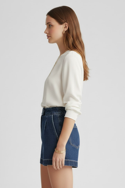 Tinsley | Women’s High-Waist Rolled Hem Shorts