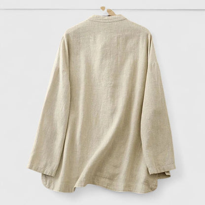 Wyatt | Men’s Comfortable Mandarin Collar Button Up Shirt