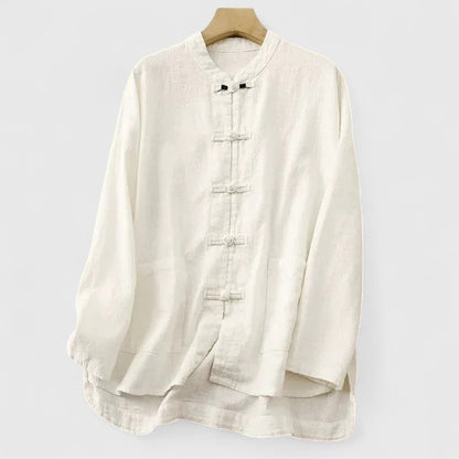 Wyatt | Men’s Comfortable Mandarin Collar Button Up Shirt