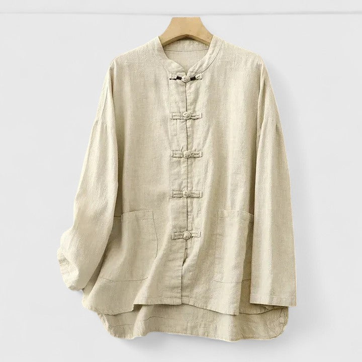 Wyatt | Men’s Comfortable Mandarin Collar Button Up Shirt
