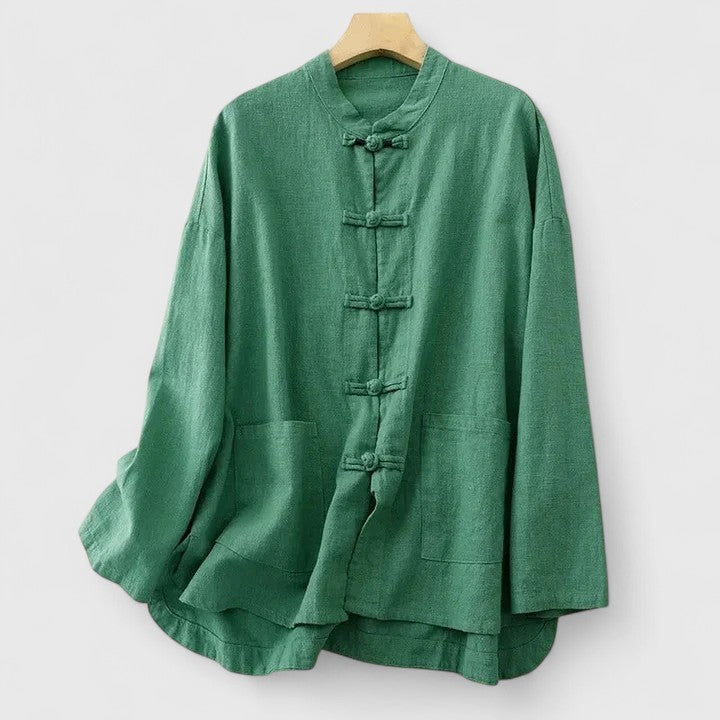 Wyatt | Men’s Comfortable Mandarin Collar Button Up Shirt