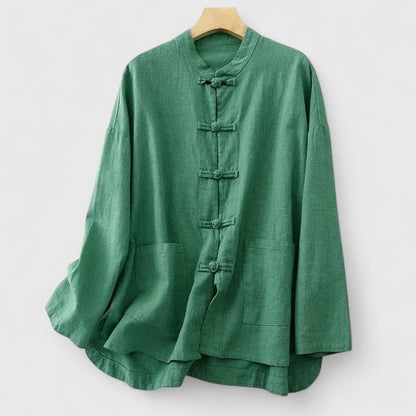 Wyatt | Men’s Comfortable Mandarin Collar Button Up Shirt