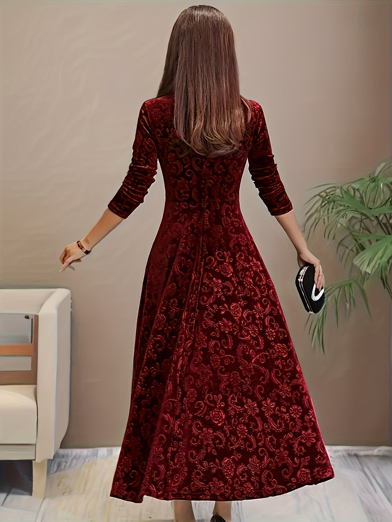 Amery | Women’s Square Neck Party Dress