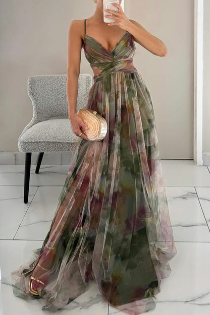 Seraphina | Women’s Elegant Pleated Maxi Dress