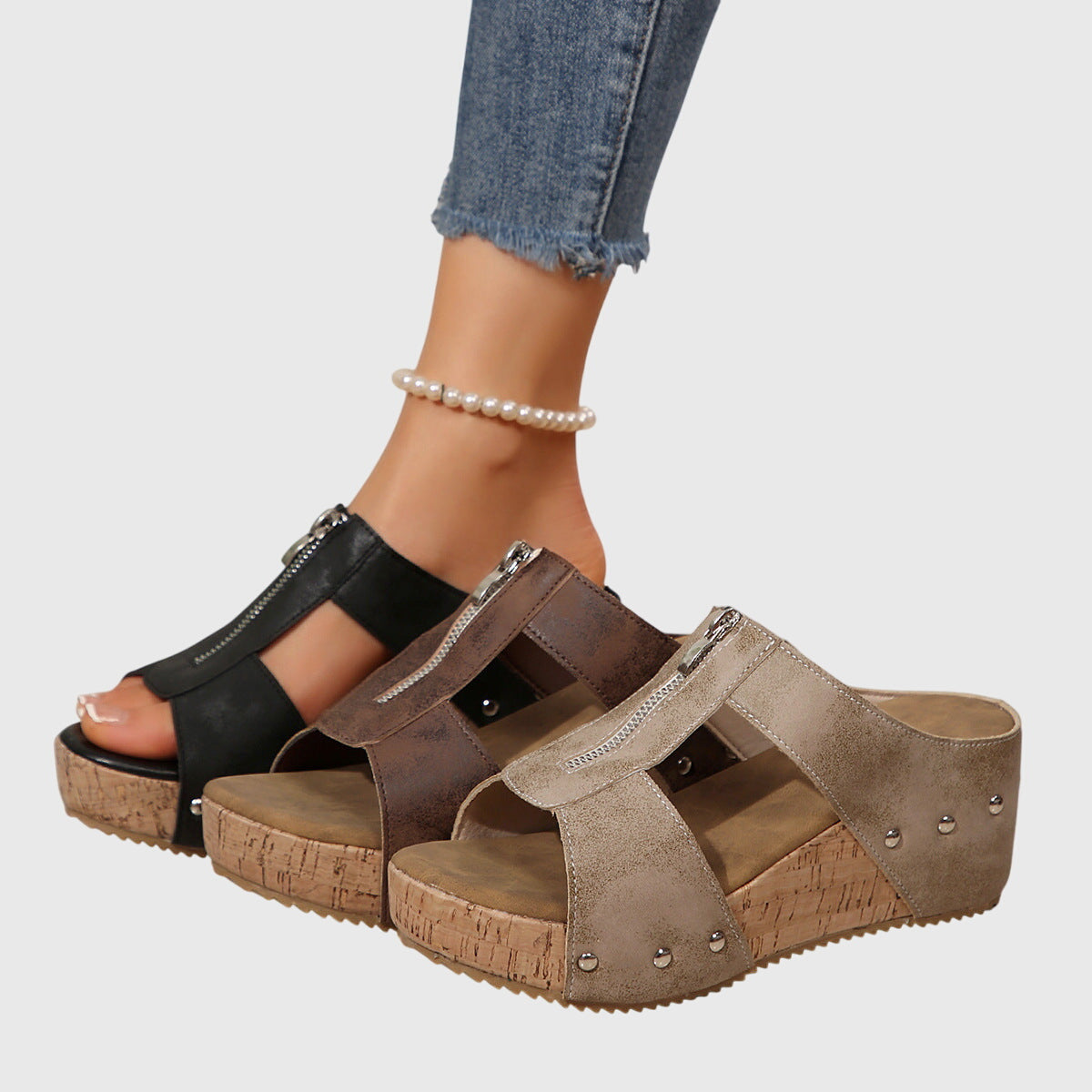 Dahlia | Women’s Orthopedic Cutout Wedge Sandals