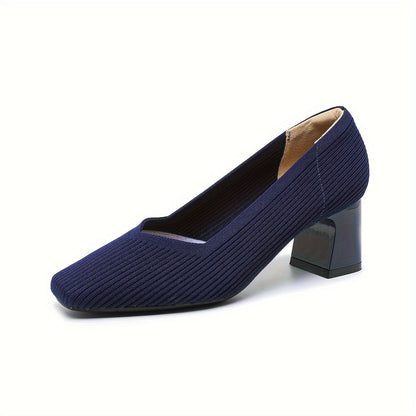 Tanya | Women’s Textured Block Heel Pumps